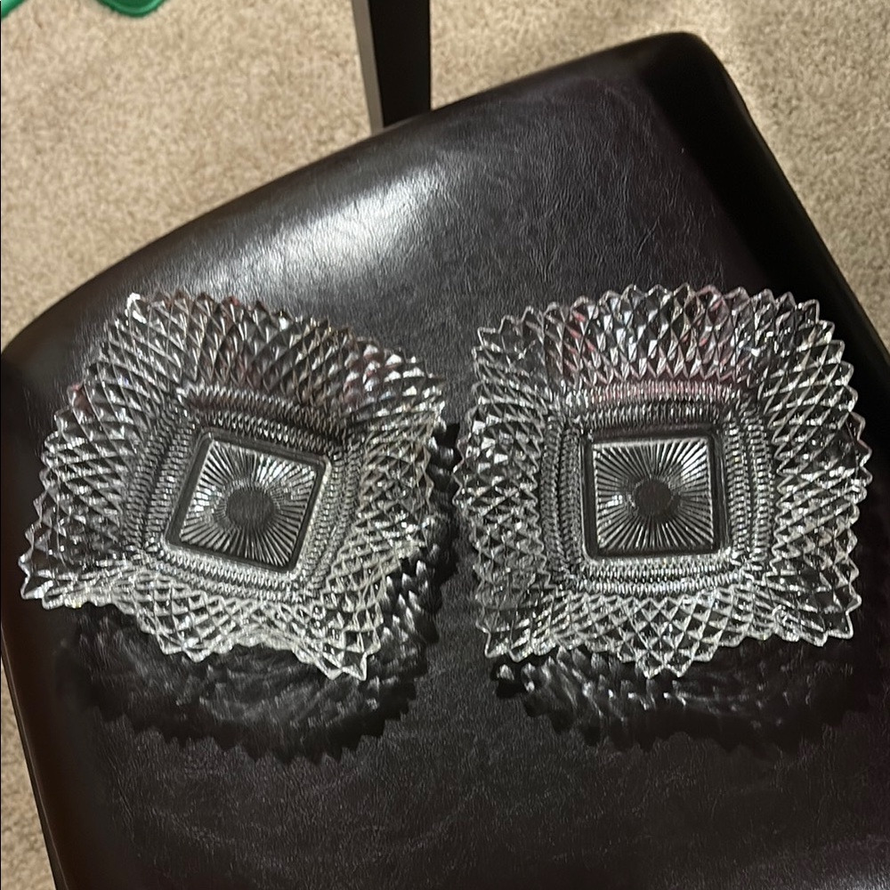 Elegant vintage Glass dishes
